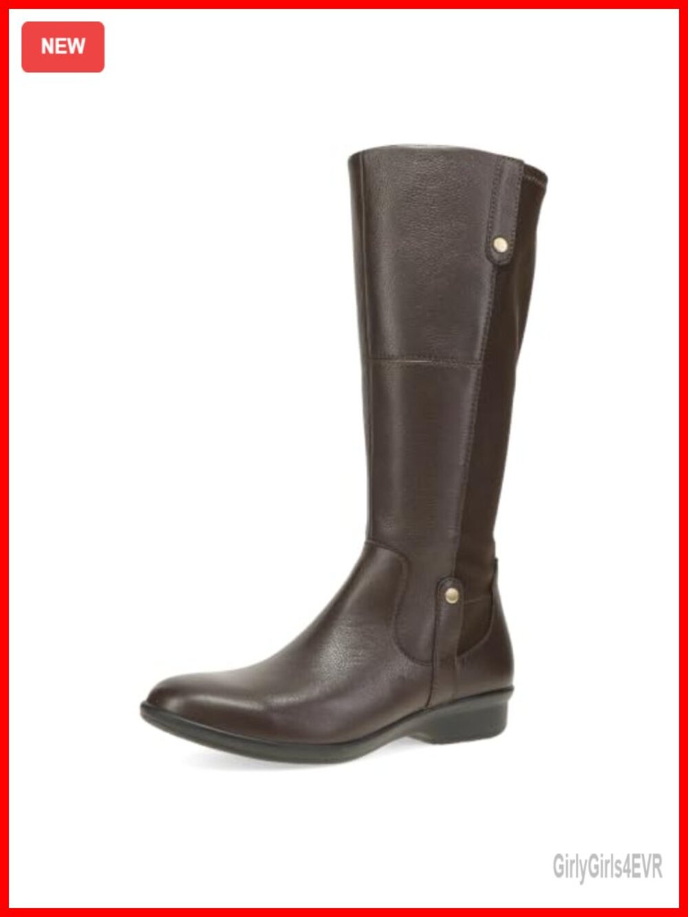 Dansko Carissa Leather Knee High Zip Boot Removable Arch Footbed